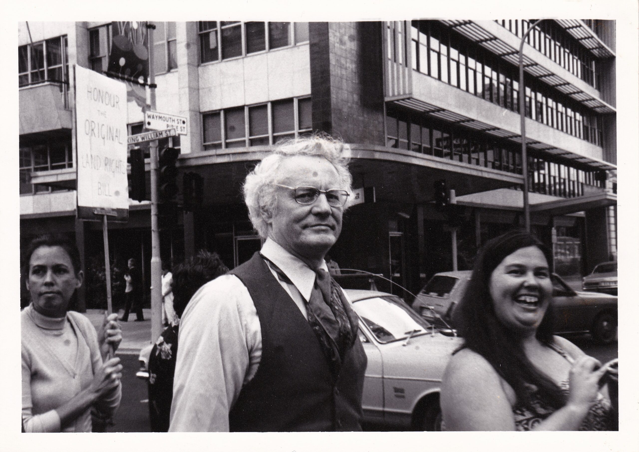 Bly in the Land Rights March- Adelaide, 1978.